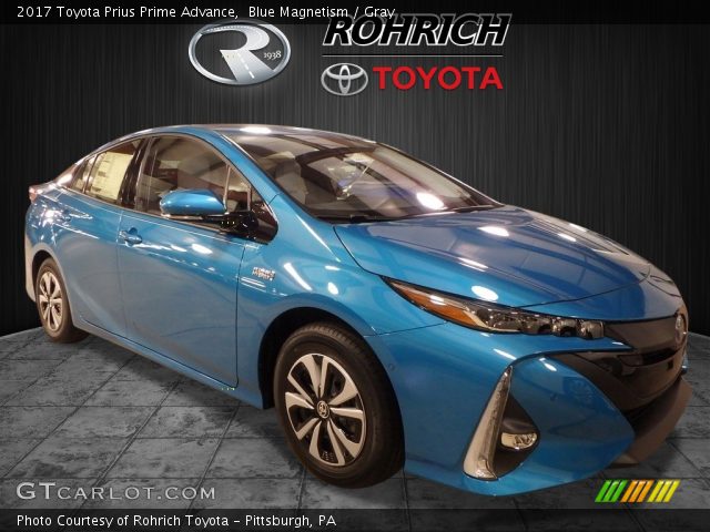 2017 Toyota Prius Prime Advance in Blue Magnetism