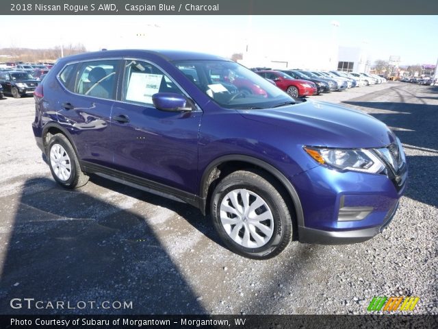 2018 Nissan Rogue S AWD in Caspian Blue