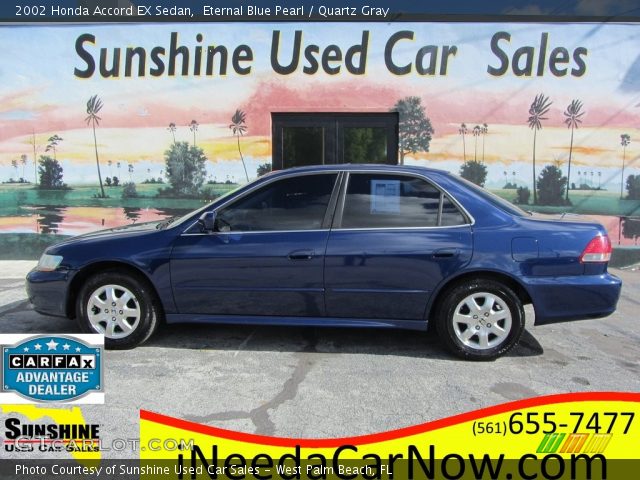 2002 Honda Accord EX Sedan in Eternal Blue Pearl