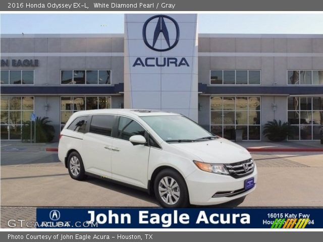 2016 Honda Odyssey EX-L in White Diamond Pearl