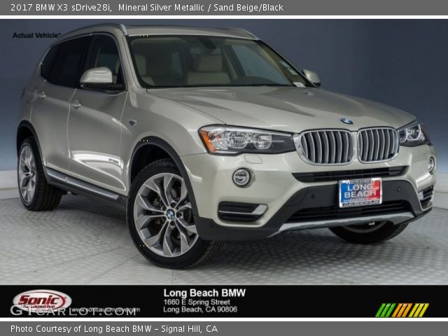 2017 BMW X3 sDrive28i in Mineral Silver Metallic