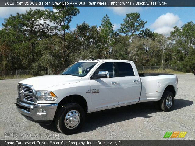 2018 Ram 3500 Big Horn Crew Cab 4x4 Dual Rear Wheel in Bright White