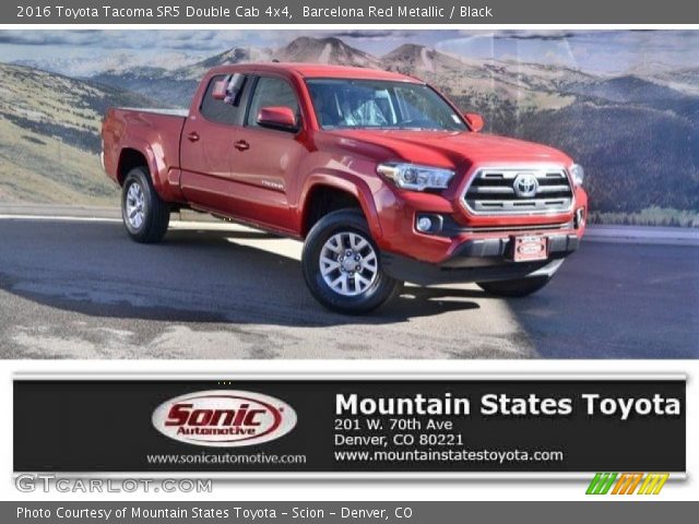 2016 Toyota Tacoma SR5 Double Cab 4x4 in Barcelona Red Metallic