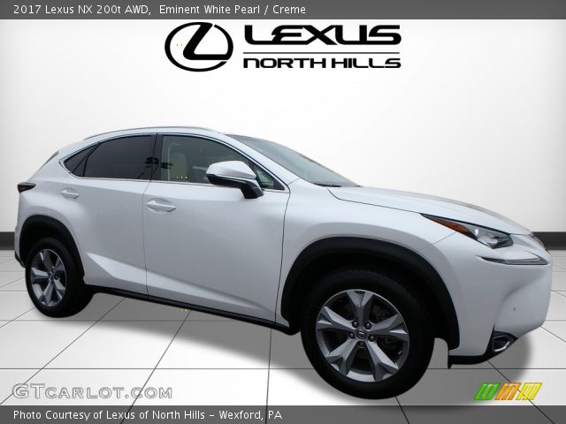 2017 Lexus NX 200t AWD in Eminent White Pearl