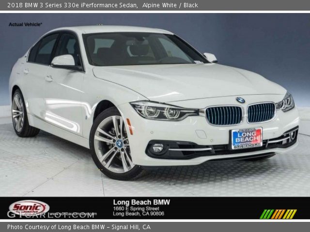 2018 BMW 3 Series 330e iPerformance Sedan in Alpine White