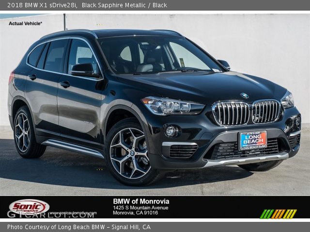 2018 BMW X1 sDrive28i in Black Sapphire Metallic
