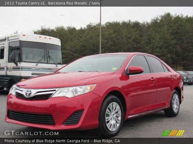 2013 Toyota Camry LE in Barcelona Red Metallic