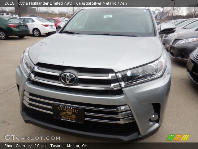 2018 Toyota Highlander Limited AWD in Celestial Silver Metallic