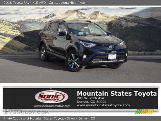 2018 Toyota RAV4 XLE AWD in Galactic Aqua Mica