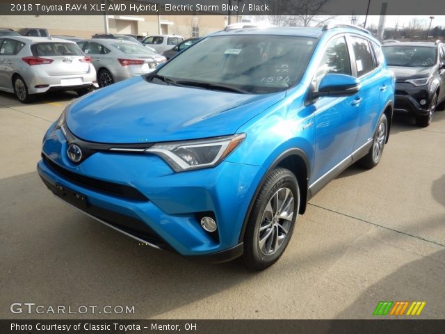 2018 Toyota RAV4 XLE AWD Hybrid in Electric Storm Blue