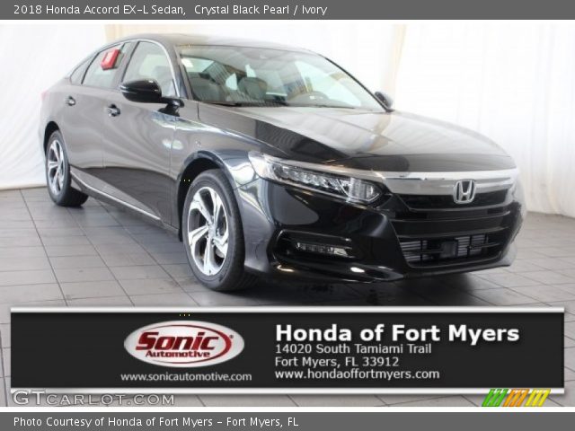 2018 Honda Accord EX-L Sedan in Crystal Black Pearl