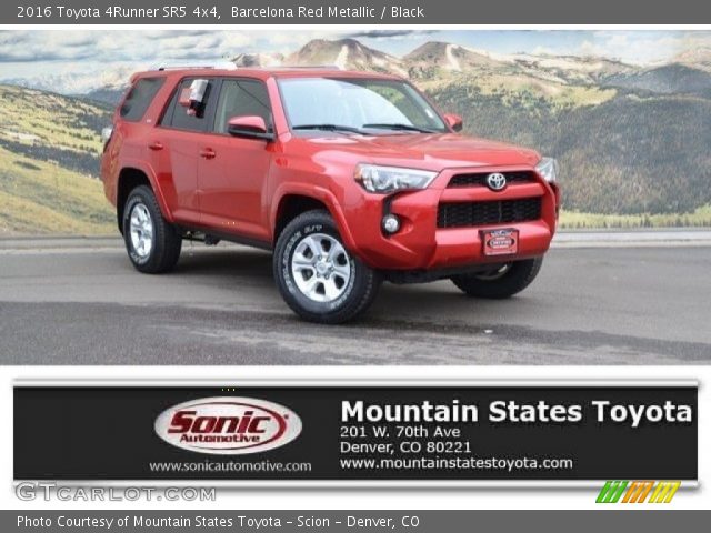 2016 Toyota 4Runner SR5 4x4 in Barcelona Red Metallic