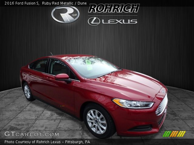2016 Ford Fusion S in Ruby Red Metallic