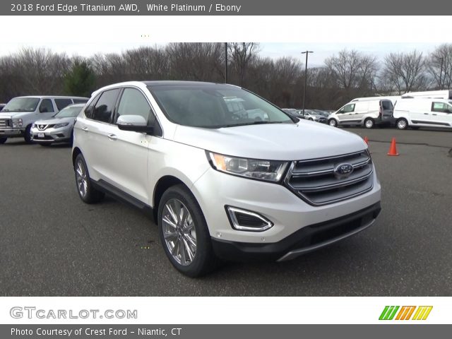 2018 Ford Edge Titanium AWD in White Platinum