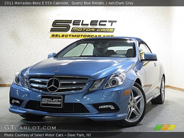 2011 Mercedes-Benz E 550 Cabriolet in Quartz Blue Metallic