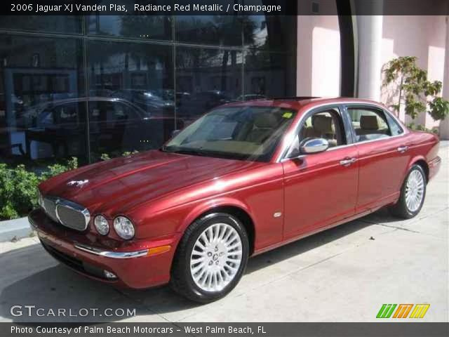 2006 Jaguar XJ Vanden Plas in Radiance Red Metallic