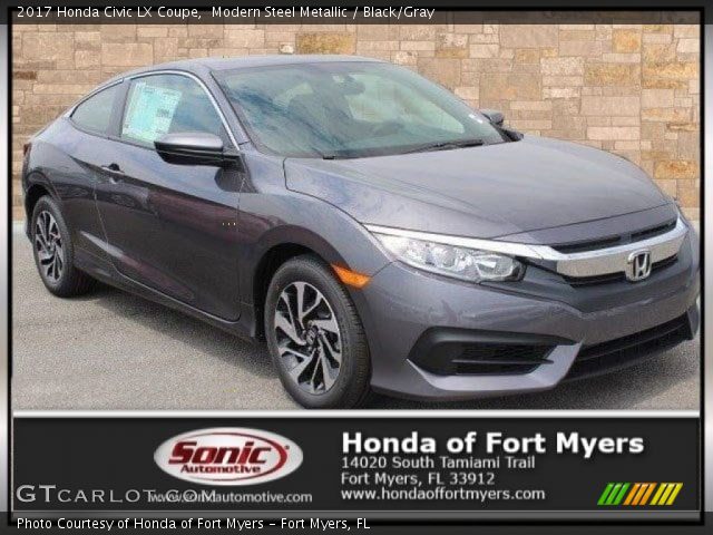 2017 Honda Civic LX Coupe in Modern Steel Metallic