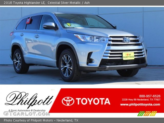 2018 Toyota Highlander LE in Celestial Silver Metallic