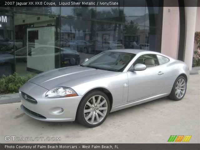 2007 Jaguar XK XK8 Coupe in Liquid Silver Metallic