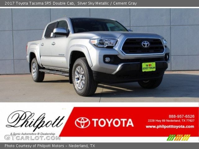 2017 Toyota Tacoma SR5 Double Cab in Silver Sky Metallic