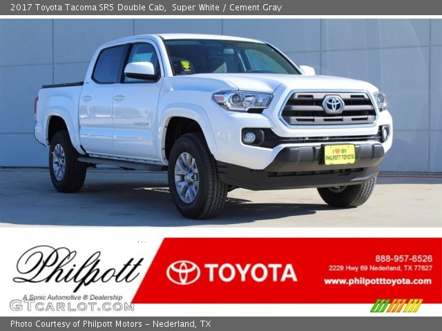 2017 Toyota Tacoma SR5 Double Cab in Super White