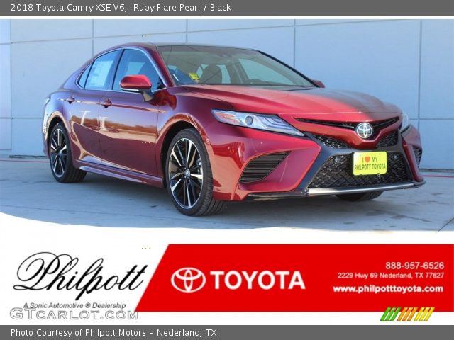2018 Toyota Camry XSE V6 in Ruby Flare Pearl