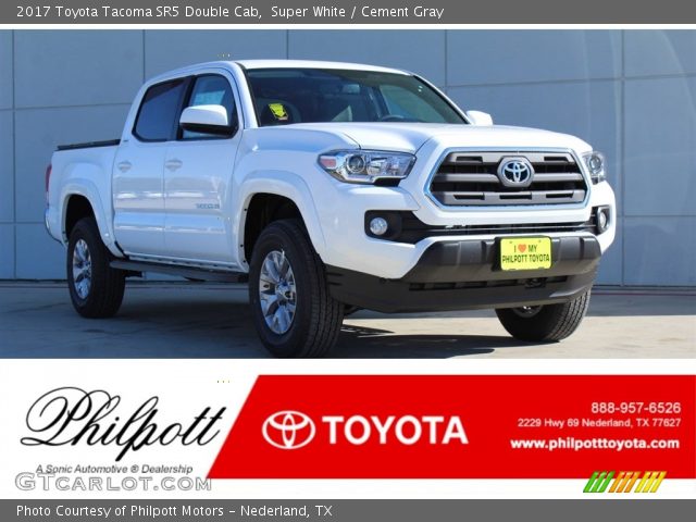 2017 Toyota Tacoma SR5 Double Cab in Super White