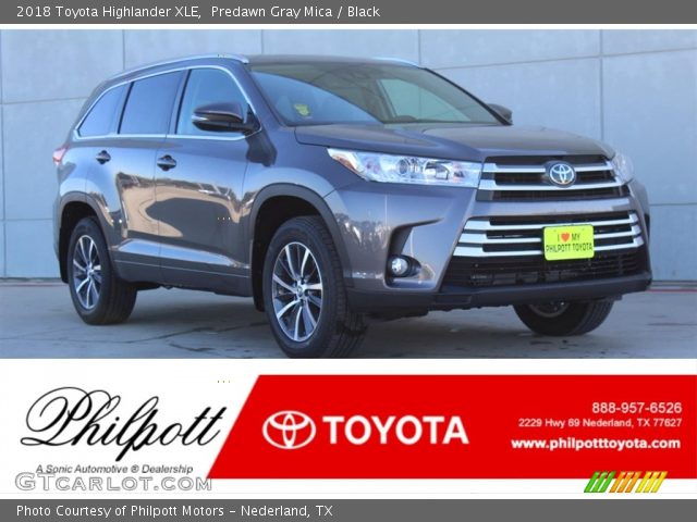2018 Toyota Highlander XLE in Predawn Gray Mica