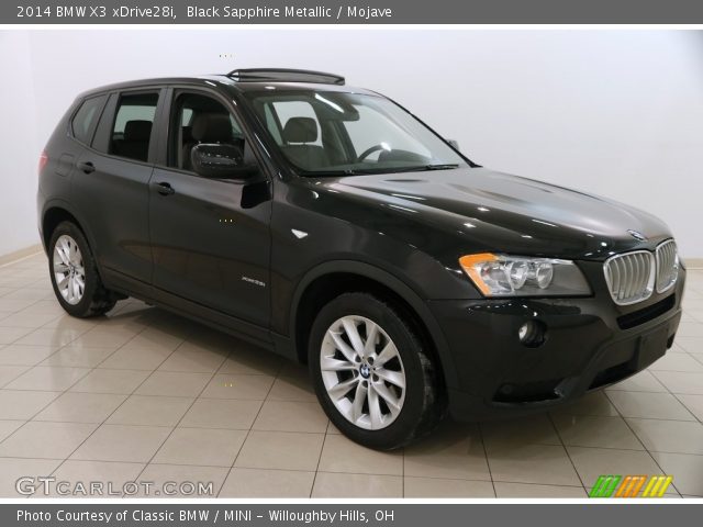 2014 BMW X3 xDrive28i in Black Sapphire Metallic