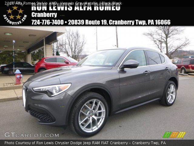 2018 Alfa Romeo Stelvio AWD in Vesuvio Gray Metallic