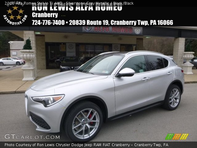 2018 Alfa Romeo Stelvio Ti AWD in Silverstone Gray Metallic