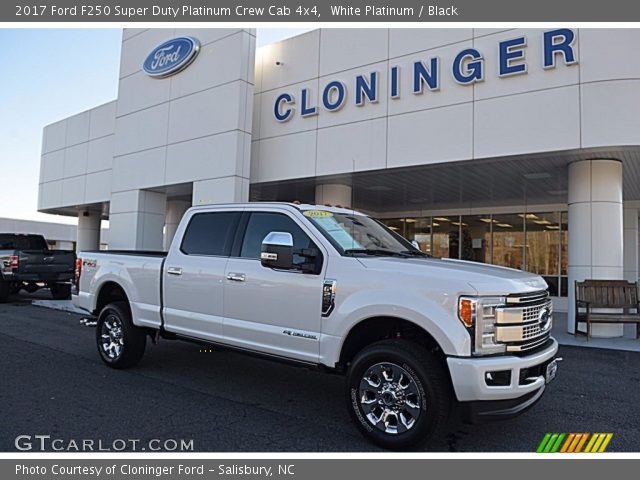 2017 Ford F250 Super Duty Platinum Crew Cab 4x4 in White Platinum