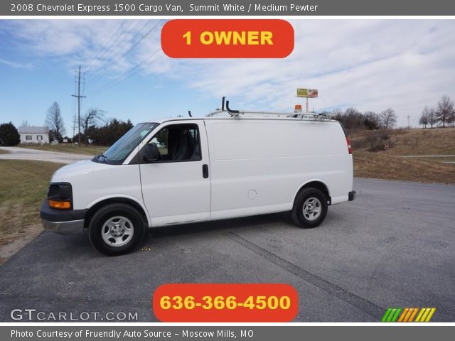 2008 Chevrolet Express 1500 Cargo Van in Summit White