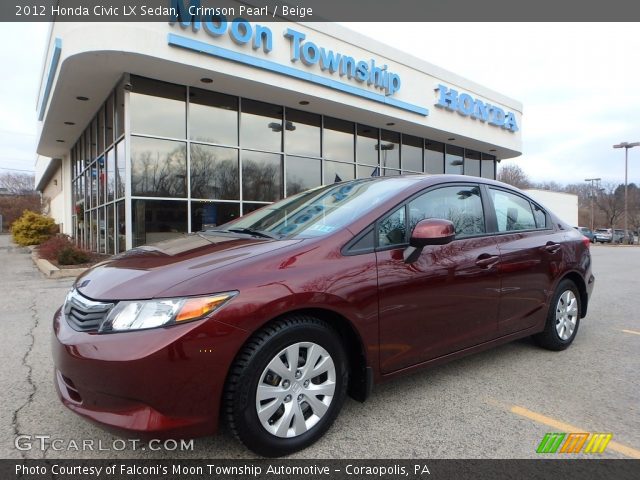 2012 Honda Civic LX Sedan in Crimson Pearl