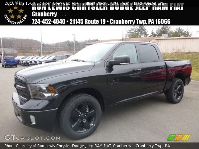 2018 Ram 1500 Big Horn Crew Cab 4x4 in Brilliant Black Crystal Pearl