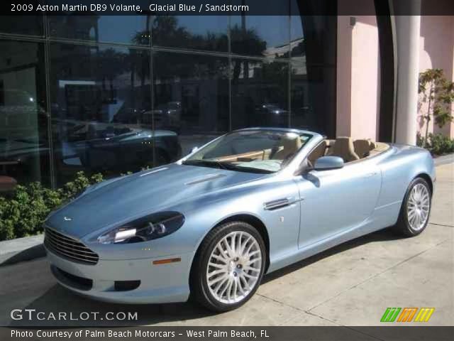 2009 Aston Martin DB9 Volante in Glacial Blue