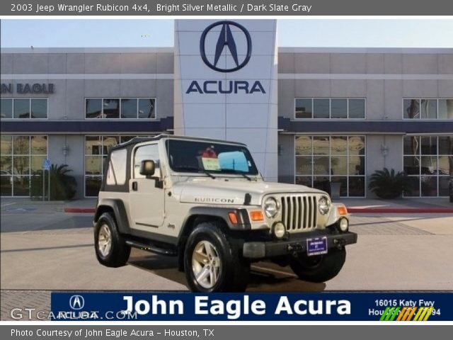 2003 Jeep Wrangler Rubicon 4x4 in Bright Silver Metallic