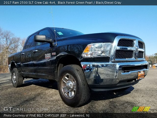 2017 Ram 2500 SLT Crew Cab 4x4 in Black Forest Green Pearl
