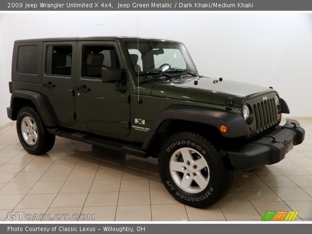 2009 Jeep Wrangler Unlimited X 4x4 in Jeep Green Metallic