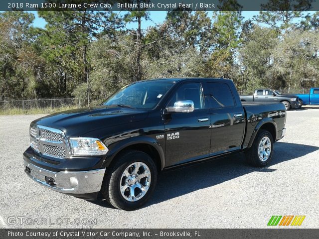 2018 Ram 1500 Laramie Crew Cab in Brilliant Black Crystal Pearl