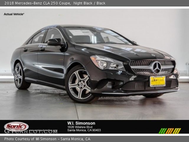 2018 Mercedes-Benz CLA 250 Coupe in Night Black