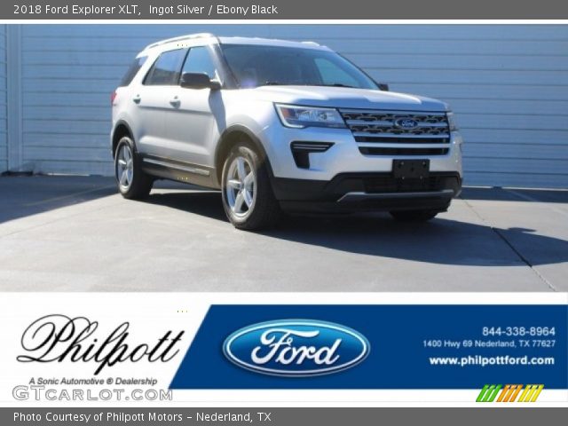 2018 Ford Explorer XLT in Ingot Silver