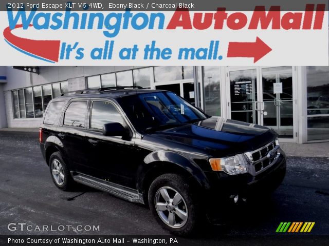 2012 Ford Escape XLT V6 4WD in Ebony Black