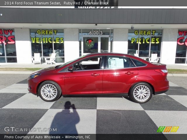 2014 Ford Focus Titanium Sedan in Ruby Red