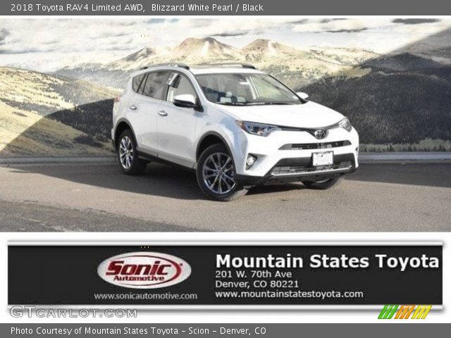 2018 Toyota RAV4 Limited AWD in Blizzard White Pearl