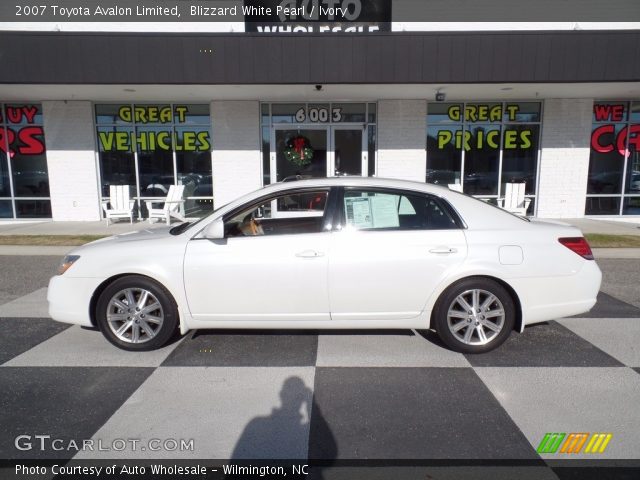 2007 Toyota Avalon Limited in Blizzard White Pearl