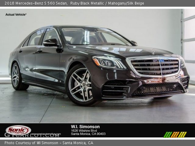2018 Mercedes-Benz S 560 Sedan in Ruby Black Metallic