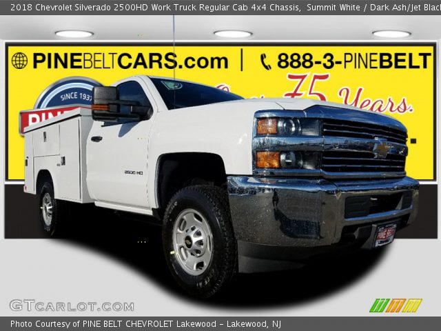 2018 Chevrolet Silverado 2500HD Work Truck Regular Cab 4x4 Chassis in Summit White
