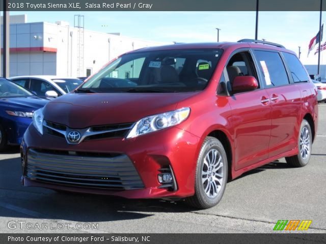 2018 Toyota Sienna XLE in Salsa Red Pearl