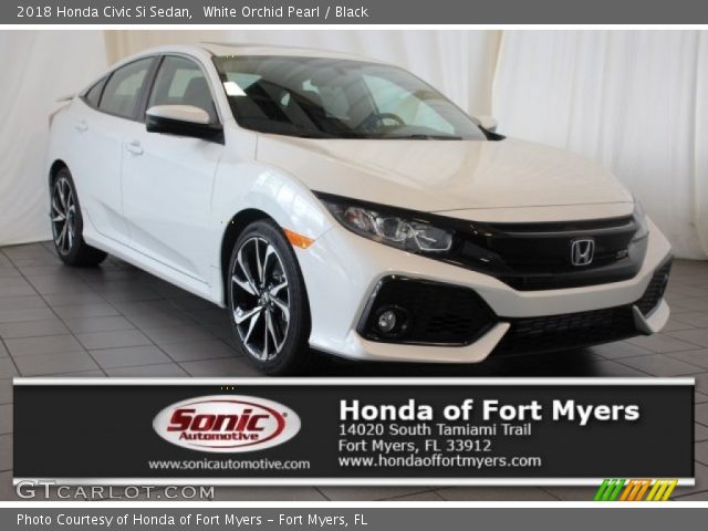 2018 Honda Civic Si Sedan in White Orchid Pearl